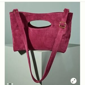 ceri hoover - classic tote - medium sized bag - juniper suede leather
